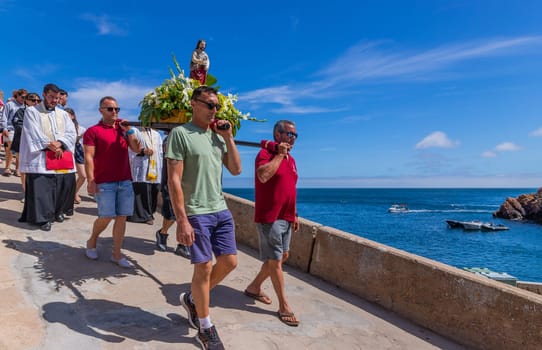 Berlenga island, Portugal: June 22, 2024: Festival in Honor of Saint John the Baptist, in Berlenga island, Peniche. Portugal