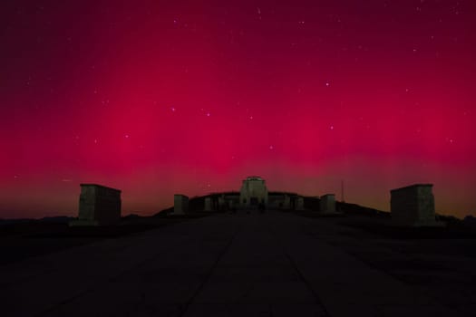 Stable auroral red arc, SAR, view from Grappa mount, Italy, October 2024