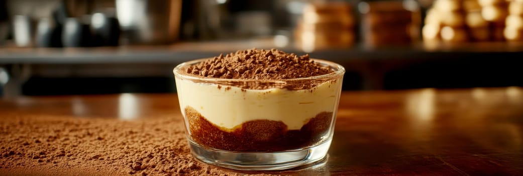 Tasty tiramisu. AI generative.