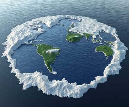 Human Rights Damage Lost in Climate Crisis . AI generative.