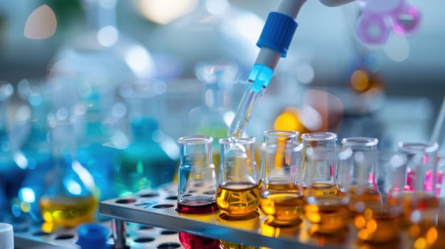 Industrial production of pharmaceuticals. AI generative.