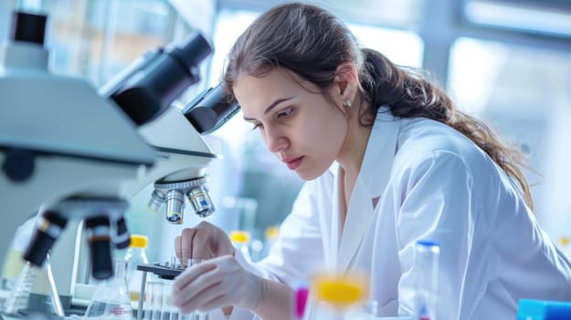 Industrial production of pharmaceuticals. AI generative.