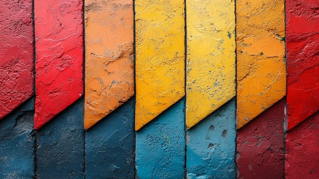 A dynamic and eye-catching image featuring bold diagonal stripes in a range of bright, vivid colors. The seamless blend of hues creates a visually engaging pattern, perfect for use in modern designs, backgrounds, or graphic projects that require a vibrant, energetic touch.