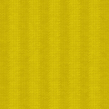 Vector Stylish Knit. Yellow Knitted Texture. Woolen Pullover Canvas Print. Winter Fabric Pattern.