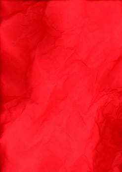 crumpled red paper texture useful as a background