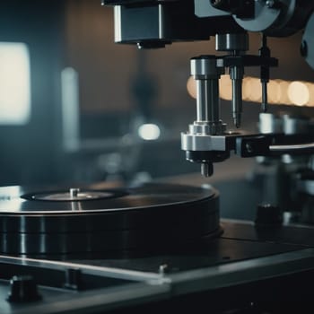 Precision milling machines are active in state-of-the-art manufacturing plant, working on components with high efficiency and accuracy. Modern factory workshop for continuous production. Generated AI.