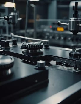 Precision milling machines are active in state-of-the-art manufacturing plant, working on components with high efficiency and accuracy. Modern factory workshop for continuous production. Generated AI.