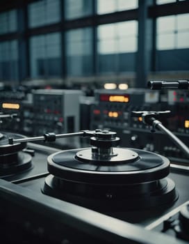 A manufacturing facility showcases advanced milling processes with a machine tool creating intricate parts, emphasizing engineering precision and efficiency. Generative AI.