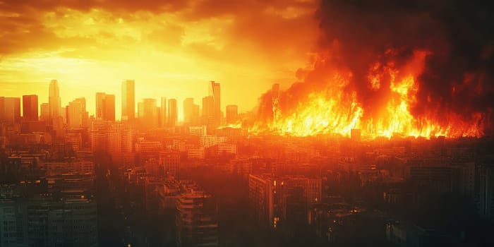 Human Rights Damage Lost in Climate Crisis . AI generative.