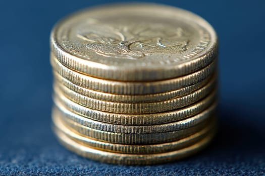 Coin Stack Financial profitability and cost optimization. AI generative.