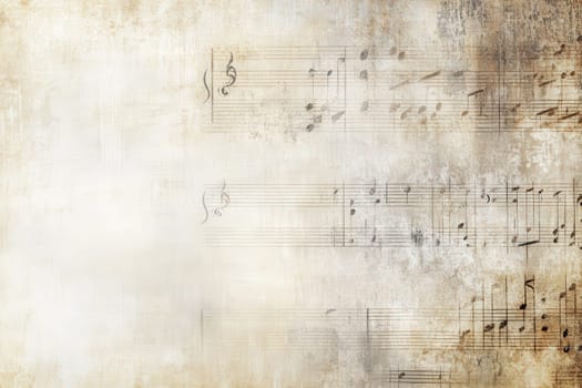 Sheet music featuring classical notes rests on a textured, aged background, evoking a sense of history and nostalgia for music enthusiasts appreciating its beauty and artistry.