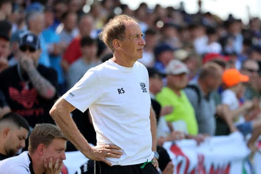 A man with vision: Interim coach Reiner Scheu at the SBFV Cup final 22/23: FC 08 Villingen - SV Oberachern