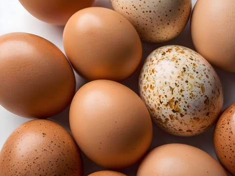 Closeup of the healthy eggs