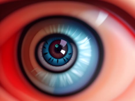 Closeup of the macro eyes