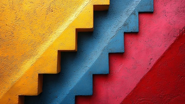 A dynamic and eye-catching image featuring bold diagonal stripes in a range of bright, vivid colors. The seamless blend of hues creates a visually engaging pattern, perfect for use in modern designs, backgrounds, or graphic projects that require a vibrant, energetic touch.