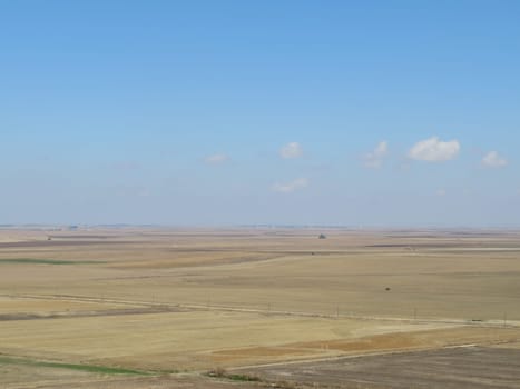 beautiful landscape plateau plain horizon grandeur field agriculture