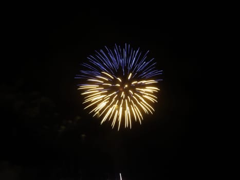 beautiful fireworks lights in the sky colors explosions noise smoke gunpowder