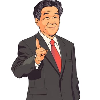 Confident Male Businessman Business Attire
