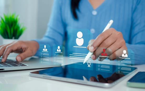 Management recruitment employment headhunting concept, Human Resources, Human Resource Management concept, Recruitment management Business concept, Relationship Management with global structure.