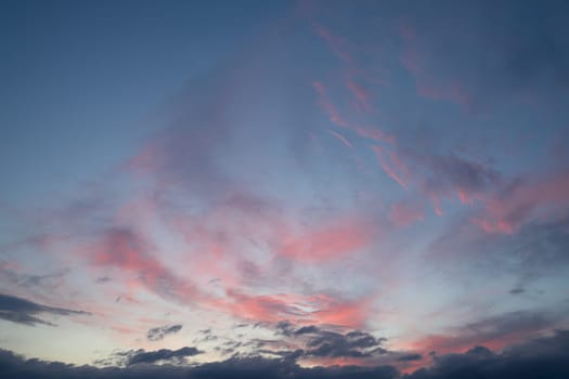 Low angle view to sky with clouds