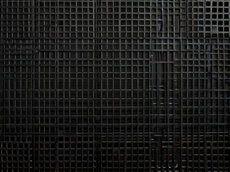 Black steel iron grid background