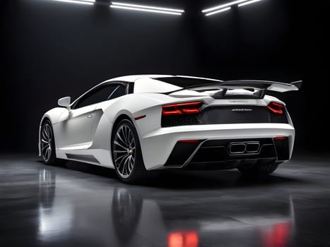 Closeup of the rich luxury car