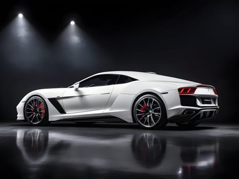 Closeup of the rich luxury car