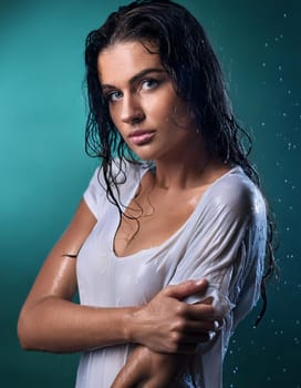 pretty young woman , AI generated image