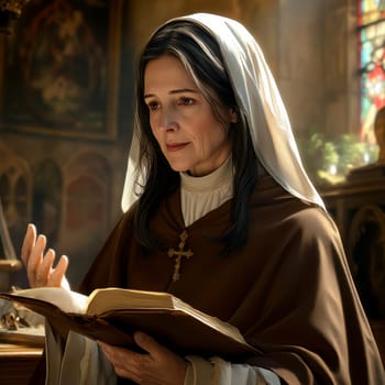 Saint Teresa of Avila Ai generative.