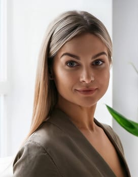 regular girl next door understated beauty, AI generated image