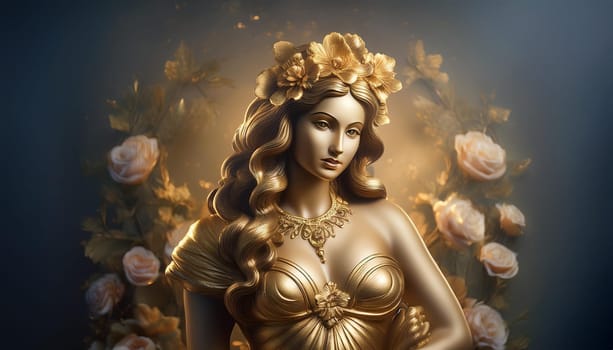 venus aphrodite goddess of love, AI generated image
