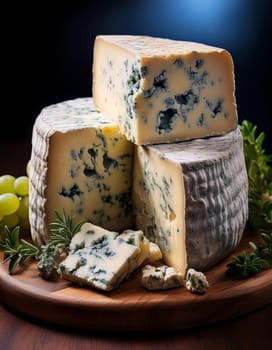 british stilton cheese food, AI generated image