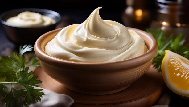 cup of mayonnaise, AI generated image