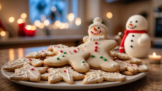 Professionally decorated Christmas sugar cookies featuring intricate holiday-themed designs. These cookies are beautifully hand-iced with royal icing, showcasing festive elements like Christmas trees, snowflakes, reindeer, and Santa. Each cookie is a work of art, crafted to add a delightful and elegant touch to holiday celebrations. Perfect as a treat, a party favor, or a charming gift for friends and family, these cookies are sure to spread holiday cheer with every bite.