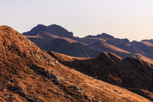 mountain landscape in the Fagaras Mountains, Romania