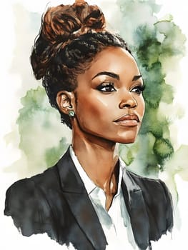 Professional Black Female Businesswoman Portrait