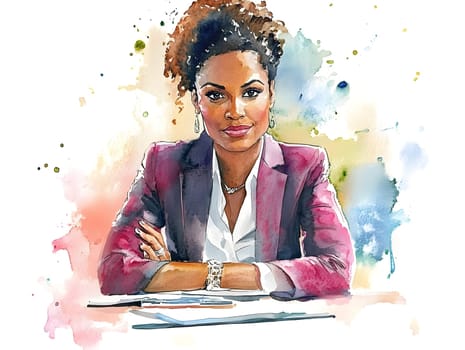 Professional Black Female Businesswoman Portrait
