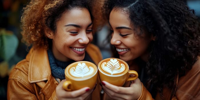 People who show their affection with a small but meaningful gesture, such as a surprise coffee or a handwritten note. AI generative.