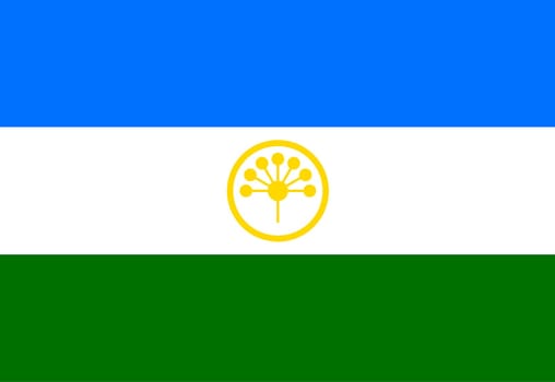 A Republic of Bashkortostan flag background illustration