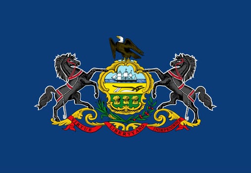 A Pennsylvania State Flag background illustration