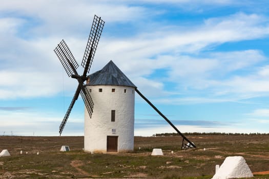 Old Spanish windmills, Campo de Criptana, Castilla la Mancha province, Spain