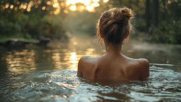 A detailed and realistic close-up of a woman performing her skincare routine in a serene, naturally lit setting. The image captures the essence of Scandinavian minimalism, emphasizing simplicity, natural beauty, and self-care, with soft lighting highlighting the textures of the skin in a relaxed environment. Perfect for promoting wellness, beauty, and self-care.