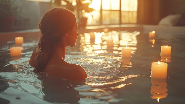 A detailed and realistic close-up of a woman performing her skincare routine in a serene, naturally lit setting. The image captures the essence of Scandinavian minimalism, emphasizing simplicity, natural beauty, and self-care, with soft lighting highlighting the textures of the skin in a relaxed environment. Perfect for promoting wellness, beauty, and self-care.