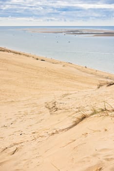 View of The Arcachon Bay and The Duna of Pyla, Aquitaine, France