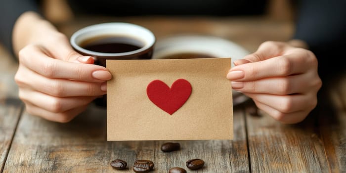 People who show their affection with a small but meaningful gesture, such as a surprise coffee or a handwritten note. AI generative.