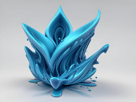 Abstract art of fluid shape