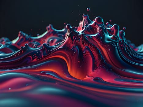 Abstract art of fluid shape