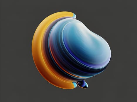 Abstract art of fluid shape