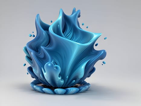 Abstract art of fluid shape