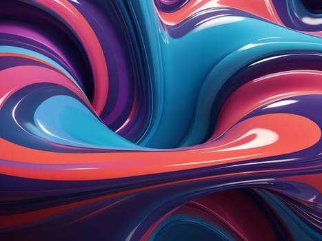 Abstract art of fluid shape